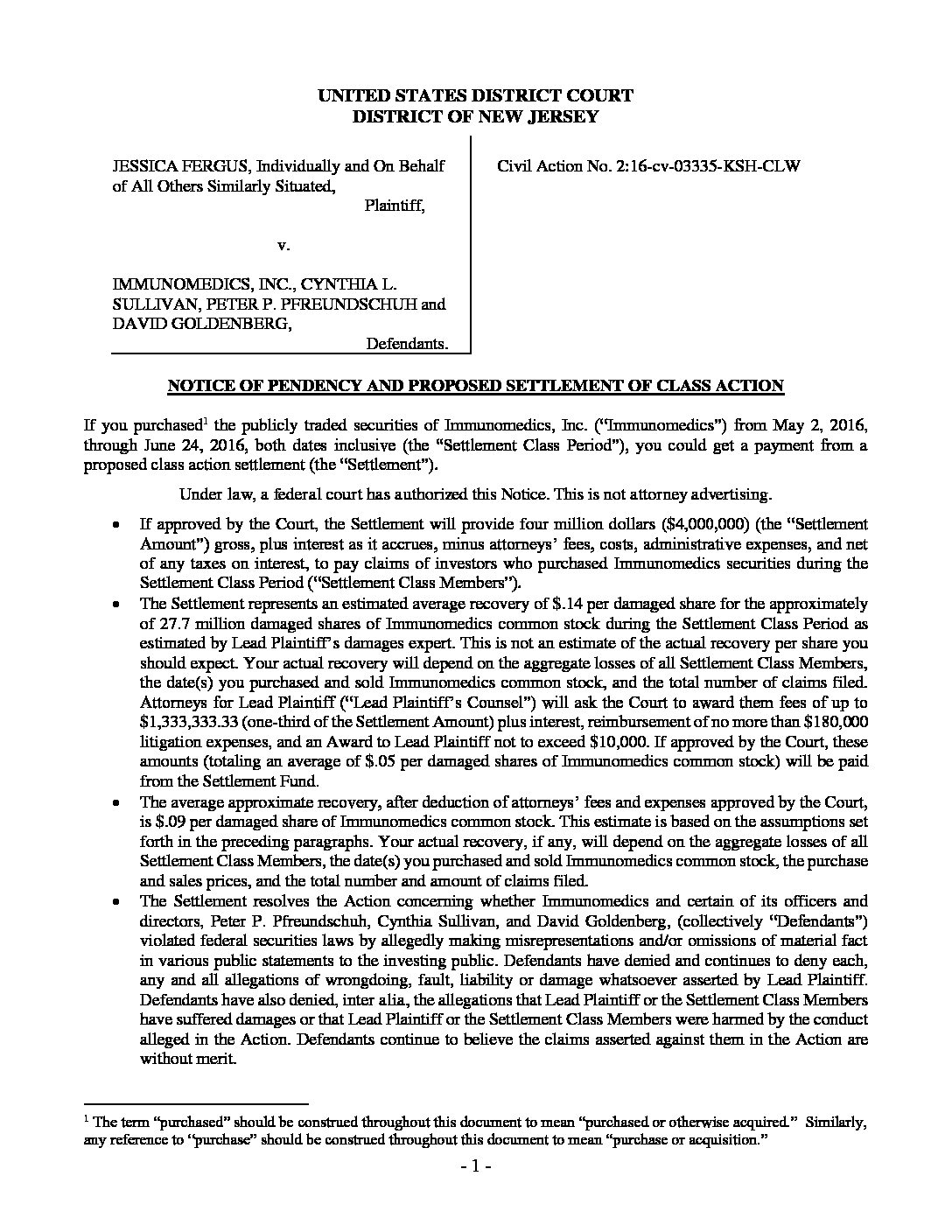 Final-Immunomedics-Notice-and-Proof-of-Claim-and-Release-Form - Strategic  Claims Services