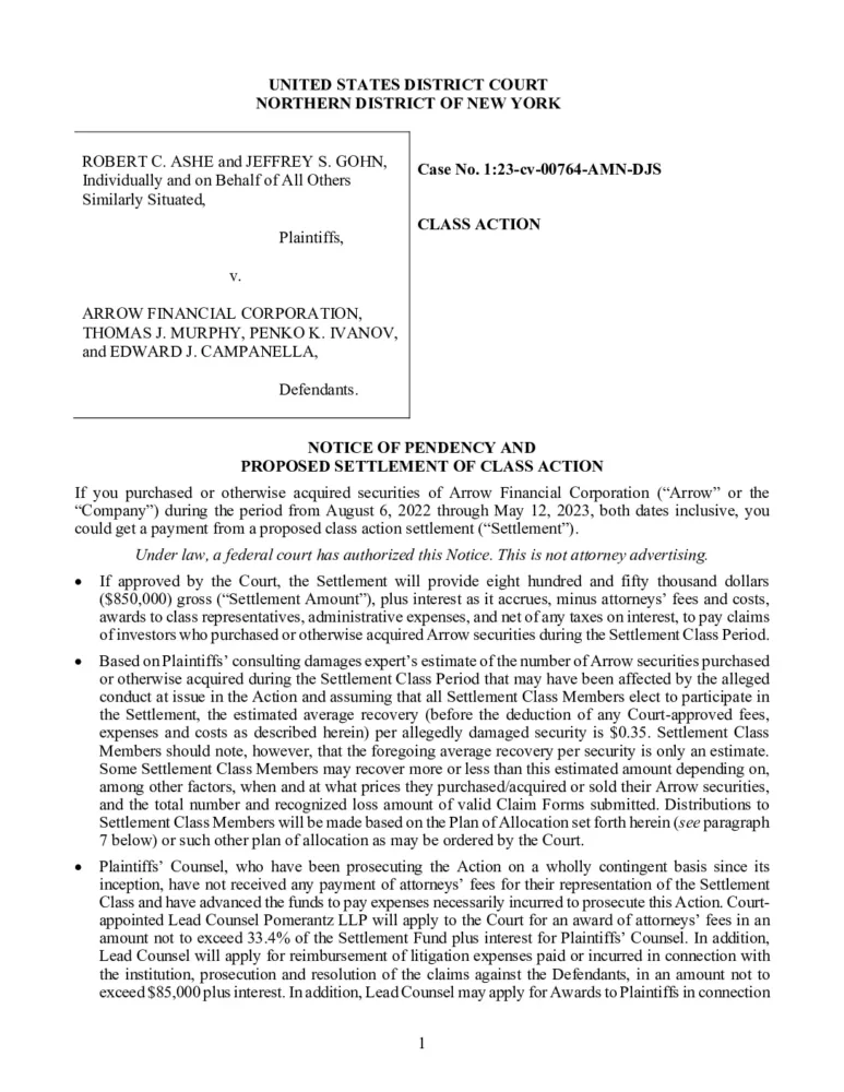 Final-Notice-and-Claim-Form-Arrow-v.2.pdf | Strategic Claims Services